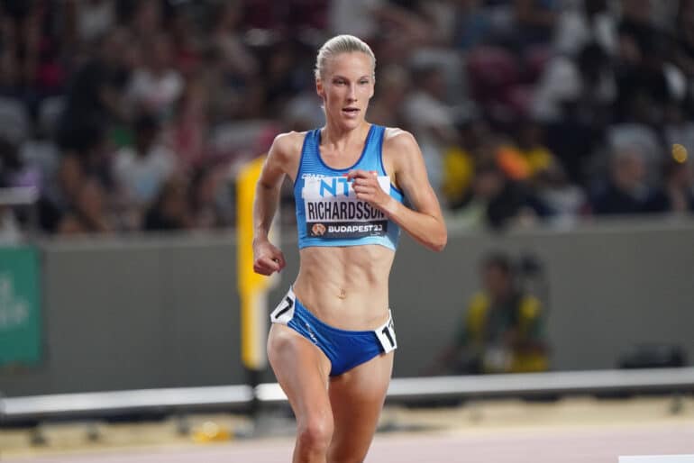 WM 2023 Budapest, World Athletics, Leichtathletik, athletics, Track and Field, World athletics Championships 2023 Budapest , Leichtathletik WM 2023 Budapest 19.08-27..08..2023, Budapest Ungarn, 10000m Frauen Finale , Camila Richardsson, Finnland *** World Championships 2023 Budapest, World Athletics, athletics, track and field, World athletics Championships 2023 Budapest , Athletics World Championships 2023 Budapest 19 08 27 08 2023, Budapest Hungary, 10000m Women Final , Camila Richardsson, Finland