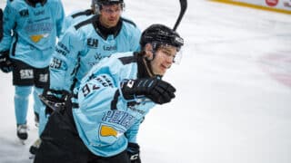 xxkeikkaxx - 20231104, Jyväskylä 
Liiga JYP vs Pelicans. Pelicans 1-0-maali.
 Kuvassa Pelicans Niklas Virtanen. Vesa Pöppönen / AOP