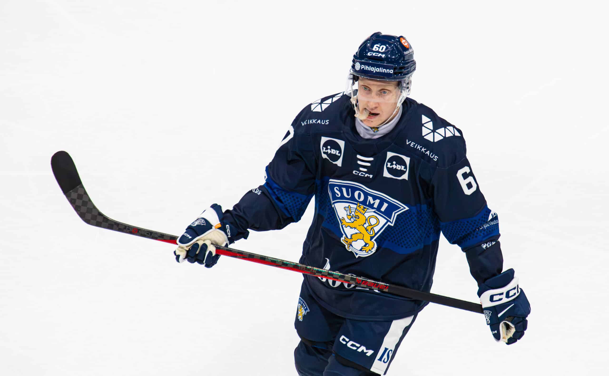 TPS:n tehokkain pelaaja Viljami Marjala kuvassa.