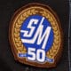SM-liigan 50-vuotisjuhlakauden logo.