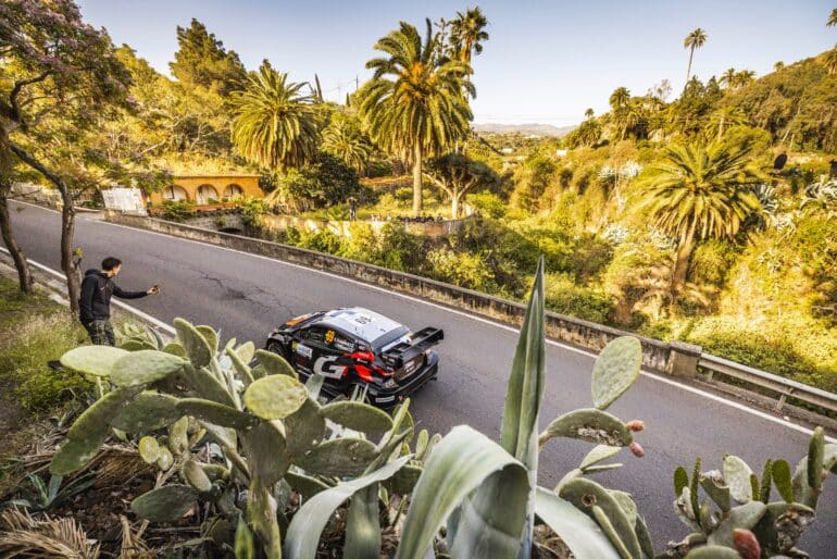 69 Kalle ROVANPERÄ, Jonne HALTTUNEN, Toyota GR Yaris Rally1, action during the 2025 Rally Islas Canarias, 4th round of the 2025 WRC World Rally Car Championship, from April 24 to 27, 2025 at Las Palmas, Gran Canaria, Spain - Photo Nikos Katikis / DPPI