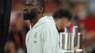 Antonio Rudiger kuvattuna Copa del Reyn loppuottelussa 2025.