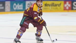 Sami Vatanen pelaamassa Geneven riveissä helmikuussa 2025.