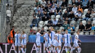 KOSICE, 12-06-2025, Kosice Football Arena, UEFA U21, U 21 Euro2025 Group stage match between Finland and Netherlands. Finland takes the lead 1-0 Finland U21 - Netherlands U21 PUBLICATIONxNOTxINxNED x29727810x Copyright: