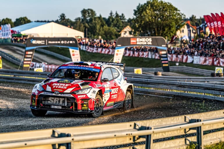 Roope KORHONEN during the FIA European Rally Championship in Mikolajki,Poland on 13, June 2025 // @World / Red Bull Content Pool // SI202506130628 // Usage for editorial use only //