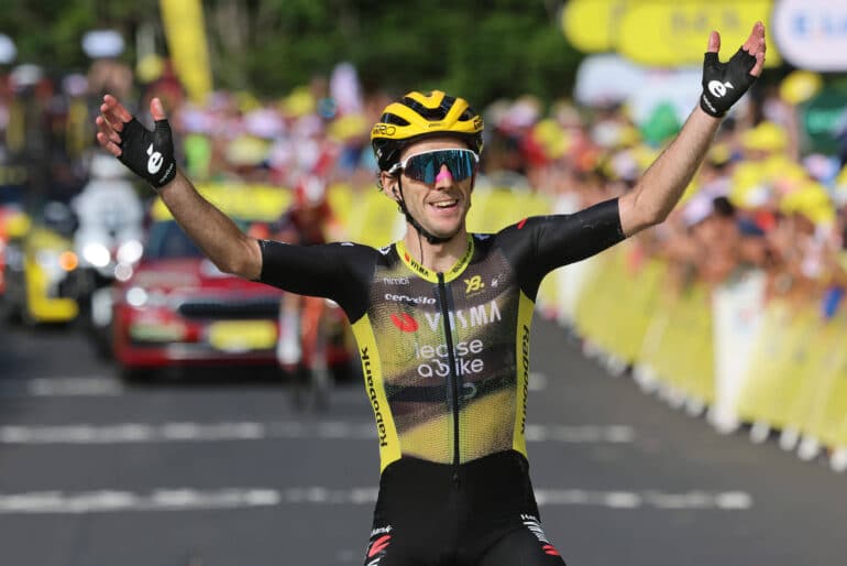 14-07-2025 Tour De France Tappa 10 Ennezat - Le Mont Dore 2025, Visma - Lease A Bike Yates, Simon Le Mont Dore PUBLICATIONxNOTxINxITAxFRAxNED