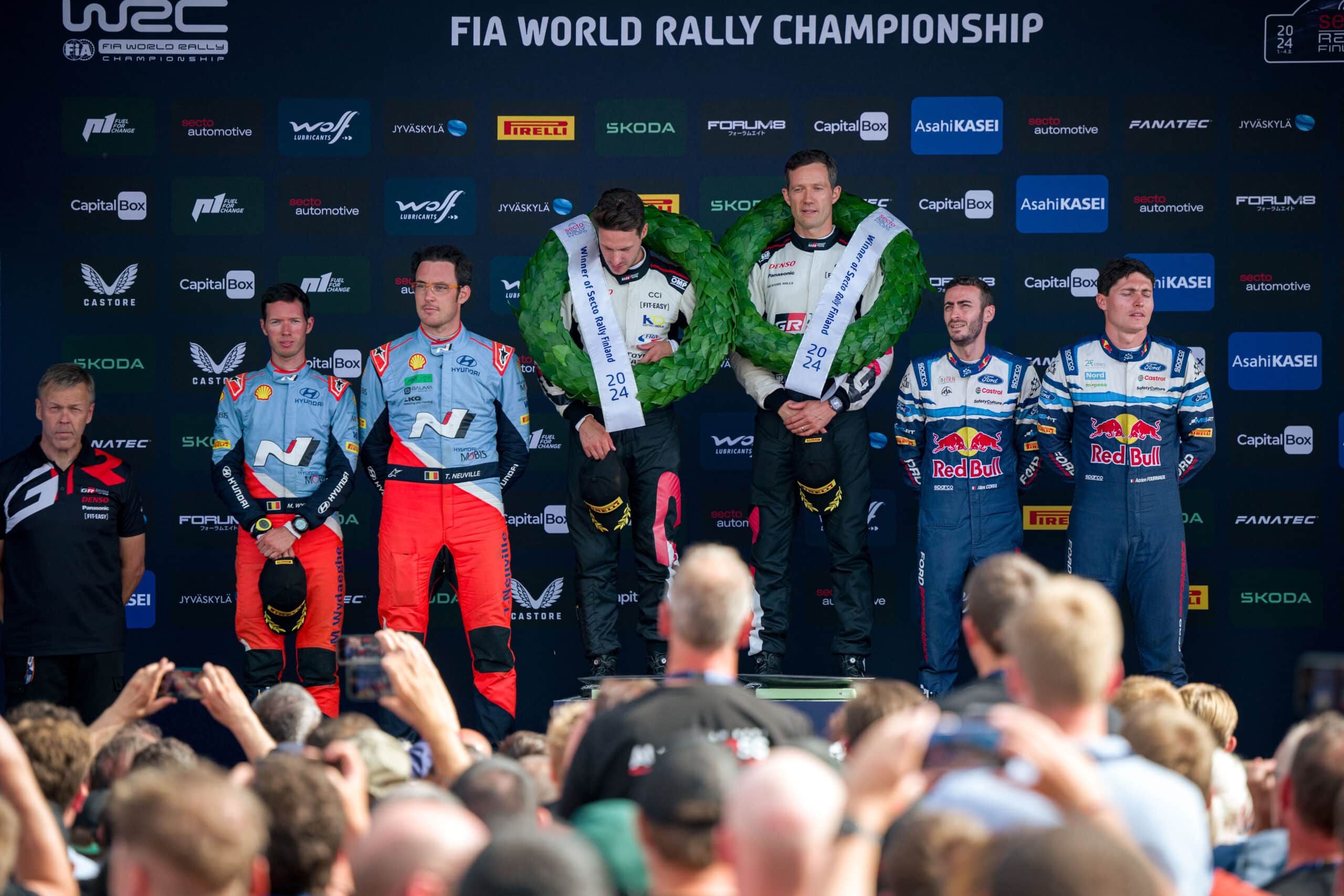Suomen MM-ralli (Secto Rally Finland) ajetaan Jyväskylän seudulla 31.7.–3.8.2025. Kuvassa Sébastien Ogier.