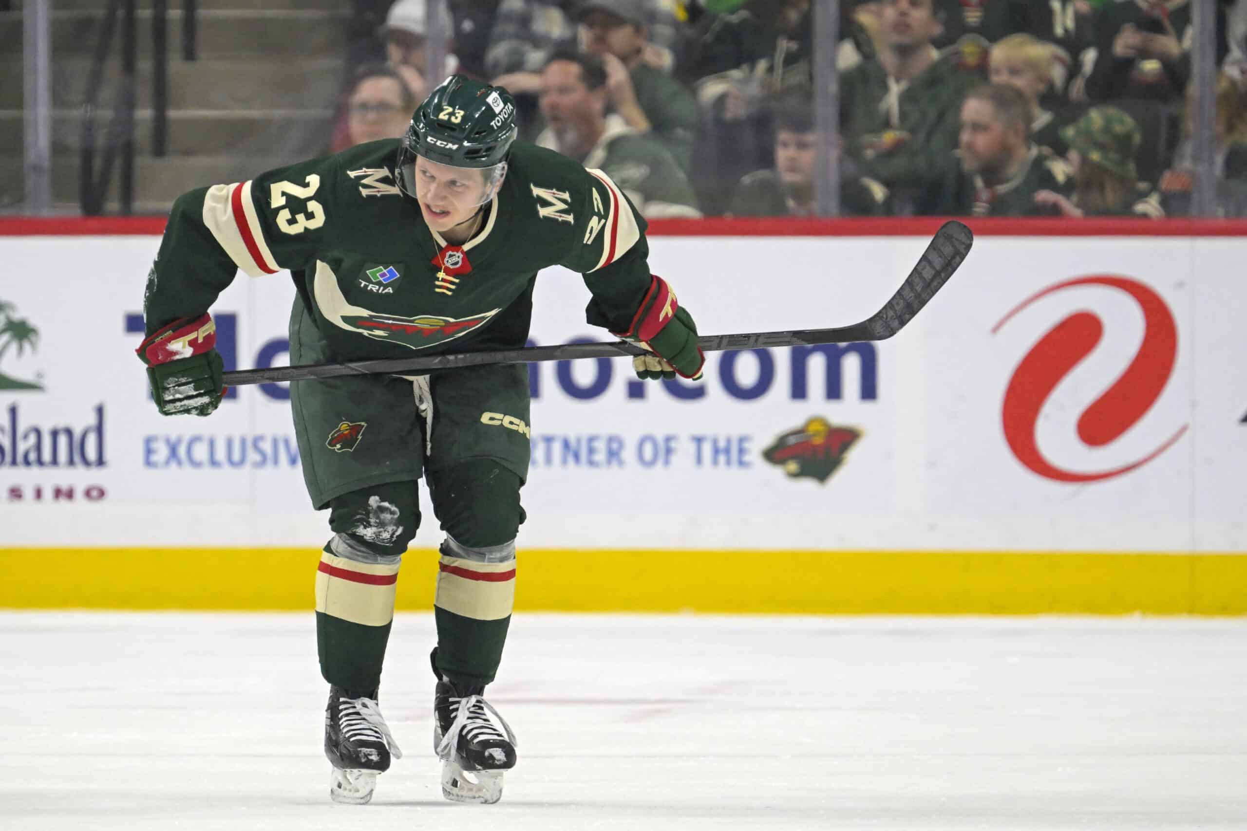 Jani Hakanpää kuvattuna edellisessä NHL-ottelussaan marraskuussa.
