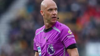 Wolverhampton Wanderers FC v Leeds United FC, Premier League Referee Anthony Taylor during the Wolverhampton Wanderers FC v Leeds United FC English Premier League match at Molineux Stadium, Wolverhampton, England, United Kingdom on 20 September 2025 Credit: Lee Keuneke/Every Second Media Editorial use only. All images are copyright Every Second Media Limited. No images may be reproduced without prior permission. All rights reserved. Premier League and Football League images are subject to licensing agreements with Football DataCo Limited. see https://www.football-dataco.com Copyright: xIMAGO/EveryxSecondxMediax ESM-1593-0138 LeexKeunekex/xEveryxSecondxMediax