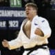 MONTPELLIER, FRANCE : Martti PUUMALAINEN FIN vs. Guram TUSHISHVILI lors de la finale des 100kg aux Championnats dEurope de Judo Montpellier 2023, le 5 Novembre 2023. MONTPELLIER, FRANCE : Judo European Championships Montpellier 2023 on November 5th, 2023. JUDO : Championnats dEurope - Montpellier 2023 - 05/11/2023 ValentinaClaret/Panoramic PUBLICATIONxNOTxINxFRAxBEL