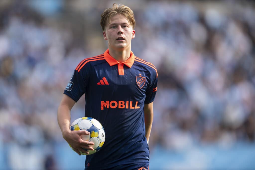 Sverige 2025-09-20 Eleda MFF - Djurgården Matias Siltanen Foto: Nisse Nilsson Stella Pictures