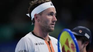 Carlos Alcaraz of spain defeated Casper Ruud of Norway in Men s singles semi finals in Japan open tennis tournament ATP500 2025 at Ariake Tennis stadium in Tokyo, Japan on September 29, 2025 PUBLICATIONxNOTxINxITA Copyright: xRanjithxKumar/IPAxSportx/xipa-agency.netx/xx IPA_65927524 IPA_Agency_IPA65927524