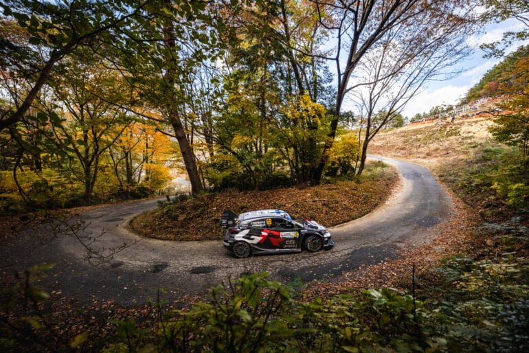 69 Kalle ROVANPERÄ, Jonne HALTTUNEN, Toyota GR Yaris Rally1, action during the 2025 Rally Japan, 13th round of the 2025 WRC World Rally Car Championship, from November 6 to 9, 2025 at Toyota, Aichi, Japan