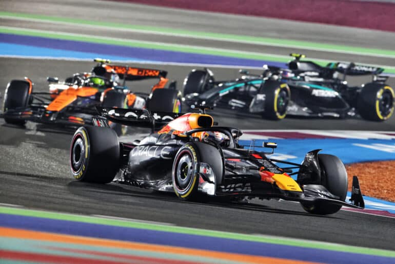 Max Verstappen (NLD) Red Bull Racing RB21.
30.11.2025. Formula 1 World Championship, Rd 23, Qatar Grand Prix, Doha, Qatar, Race Day.
- www.xpbimages.com, EMail: requests@xpbimages.com © Copyright: Charniaux / XPB Images