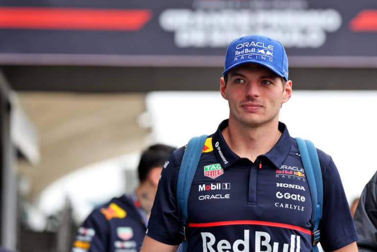 Max Verstappen (NLD) Red Bull Racing.
07.11.2025. Formula 1 World Championship, Rd 21, Brazilian Grand Prix, Sao Paulo, Brazil, Sprint Qualifying Day.
 - www.xpbimages.com, EMail: requests@xpbimages.com © Copyright: Rew / XPB Images