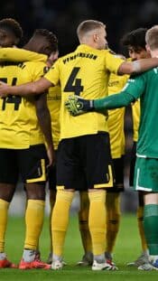 XXIIHFXX  KANATA, ONTARIO - DECEMBER 27: Finland's Petteri Rimpinen #30 celebrates with Arttu Tuhkala #35 after a 3-0 Preliminary Round - Group A win against Germany at 2025 IIHF World Junior Championship at Canadian Tire Centre on December 27, 2024 in Kanata, Ontario, Canada. (Photo by AndrŽ Ringuette/IIHF)