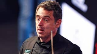 Ronnie O'Sullivan during the 2025 Halo World Snooker Championship Semi-Final at The Crucible Theatre, Sheffield, England, United Kingdom on 1 May 2025
Credit: Ryan Crockett/Every Second Media