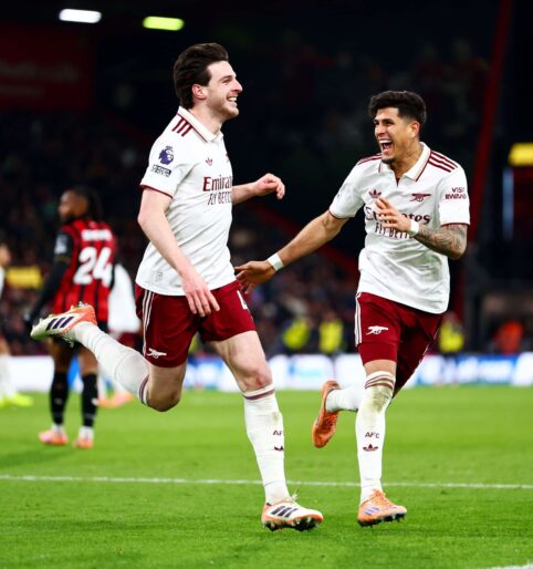 Declan Rice, Arsenal juhlii maalia Valioliigassa tammikuussa 2026