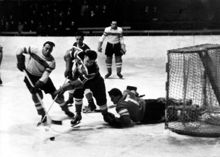 Oslo 1952 Kanada Saksa jääkiekko