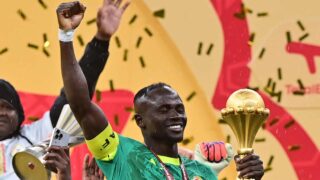 Senegalin Sadio Mane juhlii Afrikan mestaruutta 2026