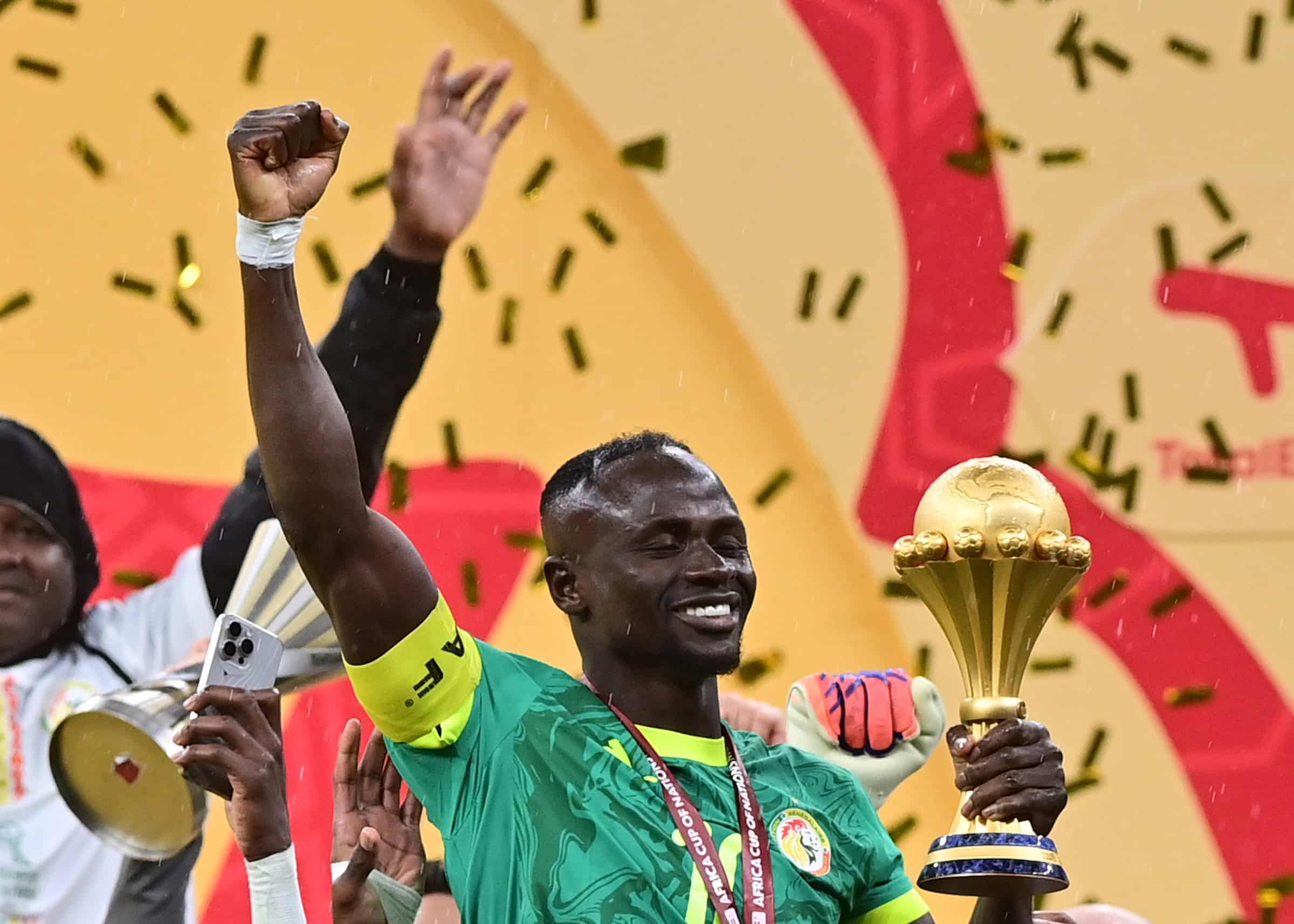 Senegalin Sadio Mane juhlii Afrikan mestaruutta 2026