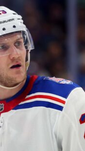 May 24, 2025; Sunrise, Florida, USA; Florida Panthers center Aleksander Barkov (16) celebrates after a goal during the third period against the Carolina Hurricanes in game three of the Eastern Conference Final of the 2025 Stanley Cup Playoffs at Amerant Bank Arena. Mandatory Credit: Sam Navarro-Imagn Images