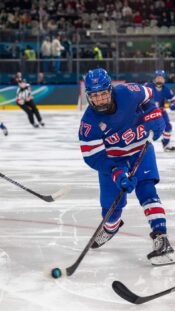 Mar 15, 2022; Nashville, Tennessee, USA; Nashville Predators goaltender Juuse Saros (74) makes a save on a wrap around attempt by Pittsburgh Penguins right wing Kasperi Kapanen (42) during the second period at Bridgestone Arena. Mandatory Credit: Christopher Hanewinckel-USA TODAY Sports