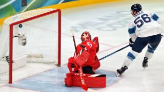 Erik Haula nostaa Leijonat 2-0-johtoon olympiavälierässä Kanadaa vastaan helmikuussa 2026