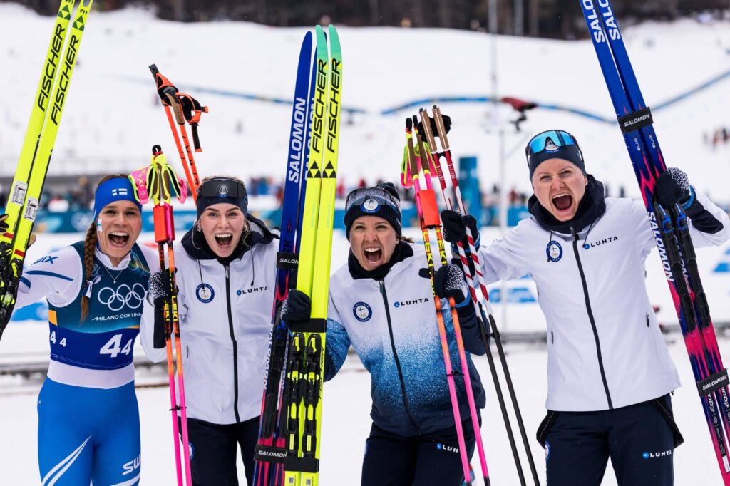 Suomen viestijoukkue, viesti, hiihto, olympiaronssi, Jasmi Joensuu, Vilma Ryytty, Kerttu Niskanen, Johanna Matintalo