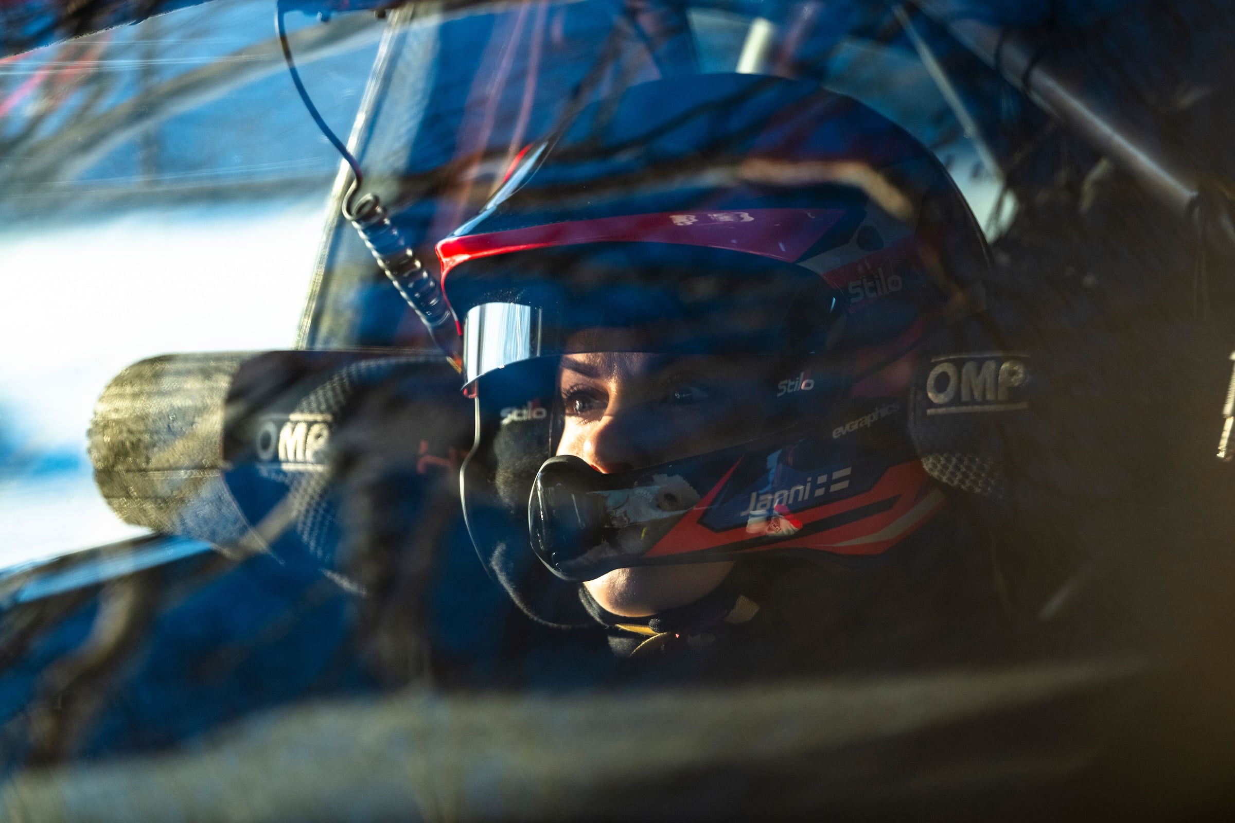 Janni Hussi Ruotsin MM-rallissa helmikuussa 2026