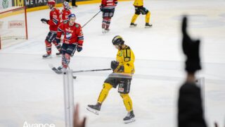 KalPa juhlii maalia HIFK:ta vastaan SM-liigan pudotuspeleissä 20. maaliskuuta 2026