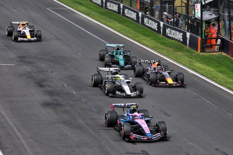 F1-autoja Australian GP:ssä maaliskuussa 2026