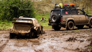 Elfyn Evans joutui keskeyttämään Kenian Safari-rallin