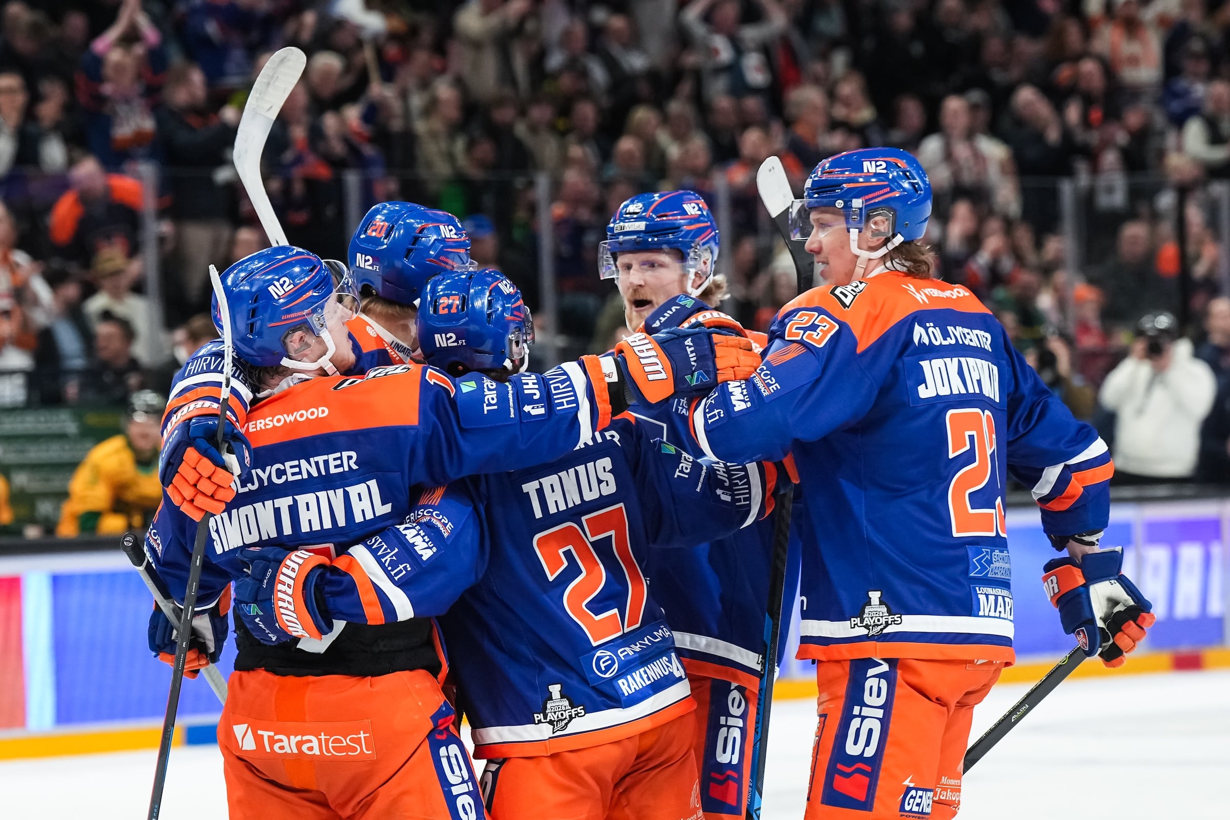 Tappara juhlii maalia välieräsarjassa Ilvestä vastaan keväällä 2026