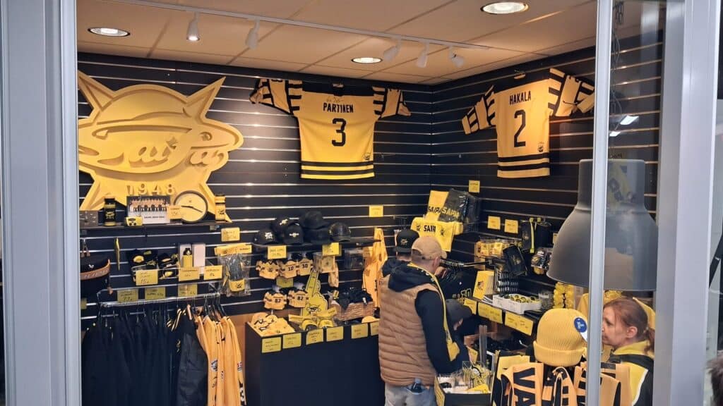 SaiPa fan shop Kisapuisto