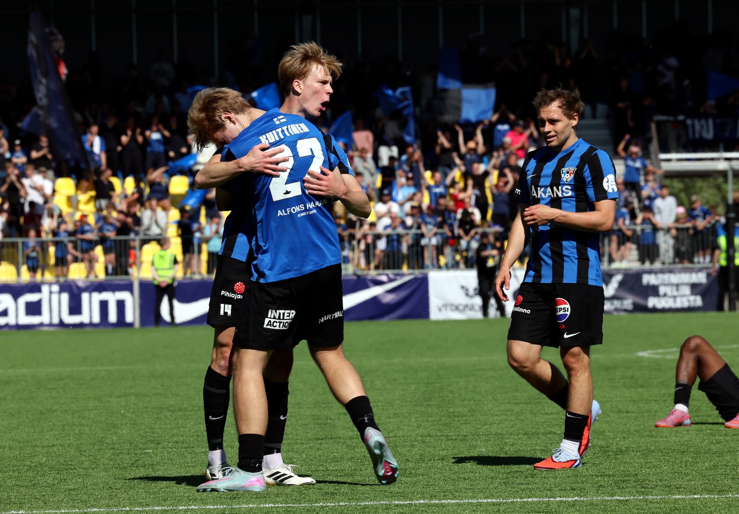 FC Inter juhlii Turun derbyssä Veikkausliigassa keväällä 2026