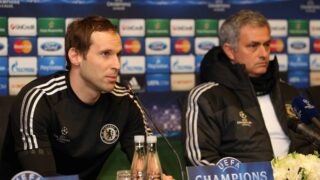 Petr Cech ja Jose Mourinho