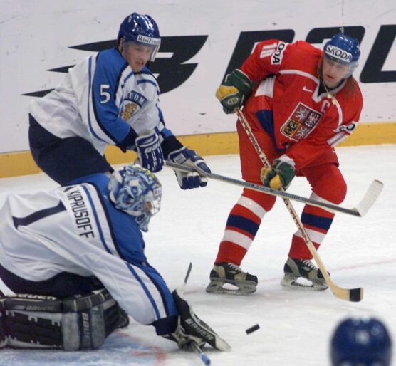 Pavel Patera Miikka Kiprusoff Aki Berg