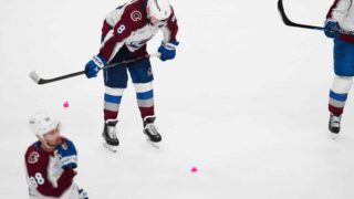 Colorado Avalanchen Cale Makar pettyneenä keväällä 2026