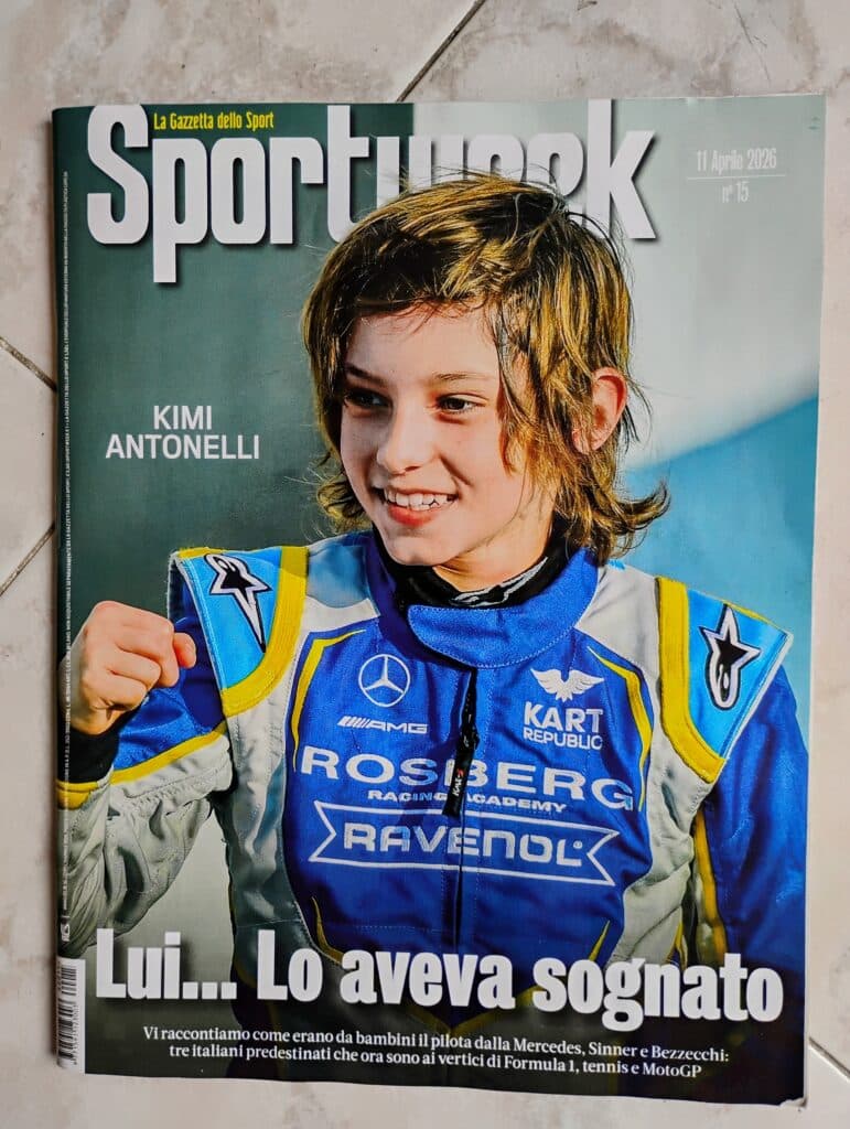 La Gazzetta dello Sport, Kimi Antonelli (pysty)