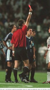 Argentiina-Englanti, 1998 MM-kisat, David Beckham, punainen kortti