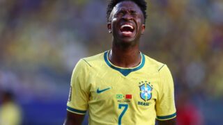 Brasilian Vinicius Junior jalkapallon MM-kisoissa 2026