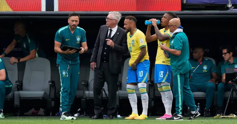 Carlo Ancelotti Neymar Brasilia