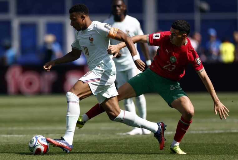 Kylian Mbappe Bilal El Khannouss Ranska Marokko
