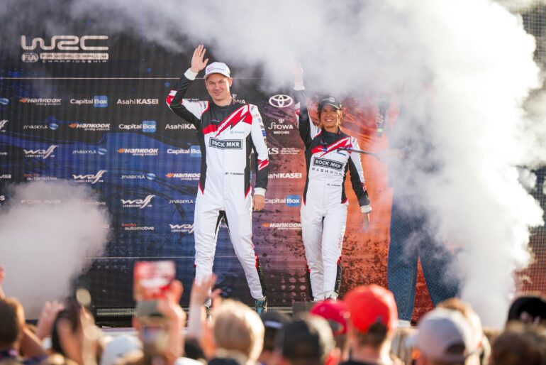 Teemu Suninen ja Janni Hussi Suomen MM-rallissa