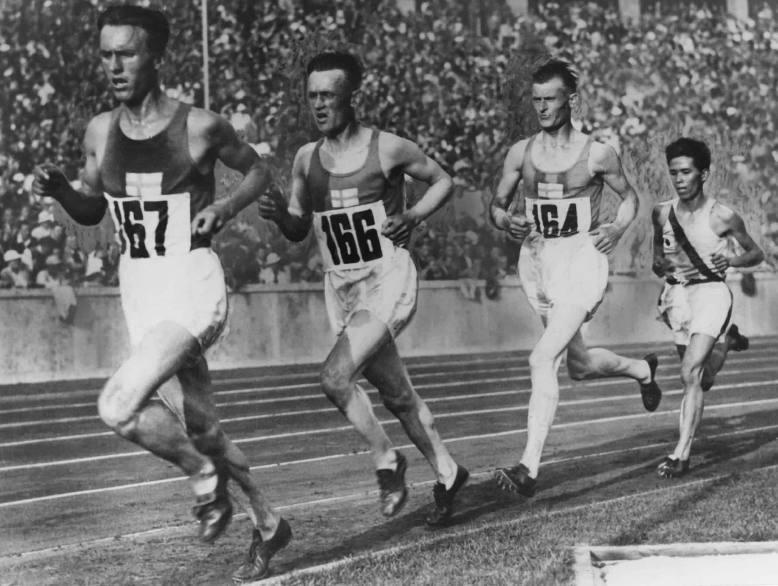 Ilmari Salminen Arvo Askola Volmari Iso-Hollo Kohei Murakoso Berliini 1936
