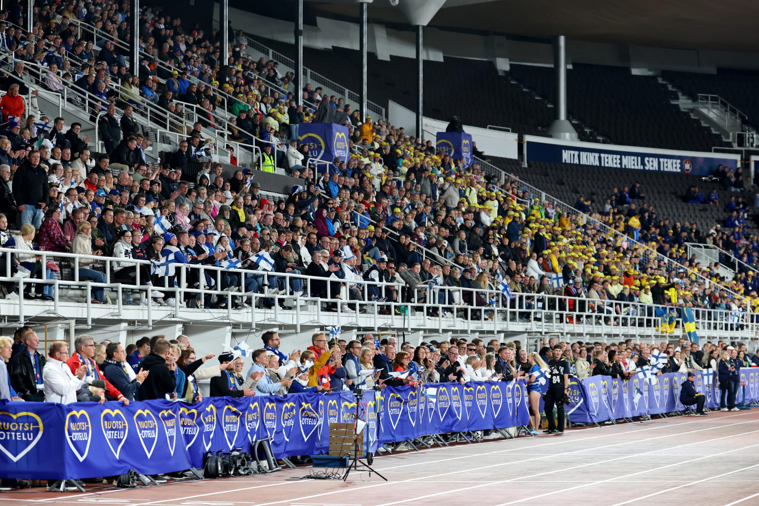Olympiastadion, 2026 Ruotsi-ottelu yleisö