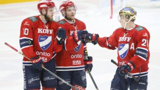 HIFK:n Kristian Vesalainen, Iiro Pakarinen sekä Jori Lehterä