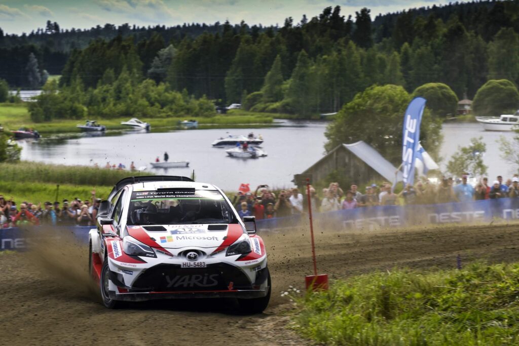 Toyotan Esapekka Lappi Suomen MM-rallissa kesällä 2017