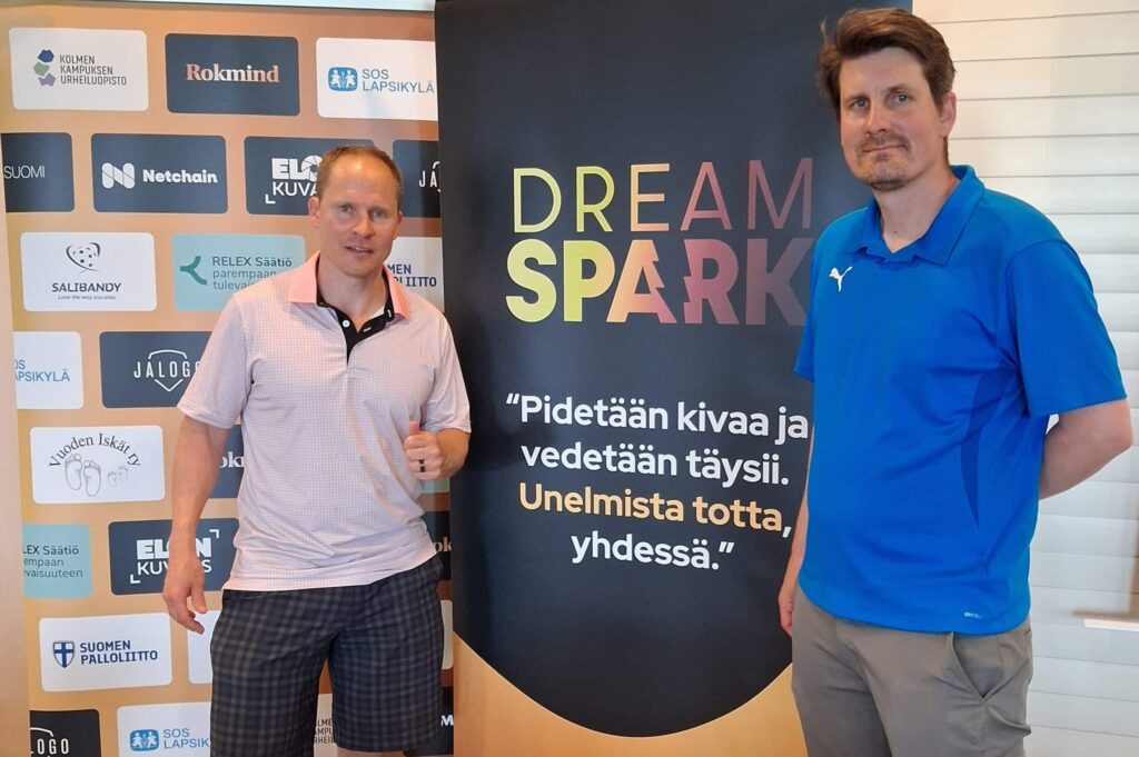 Tony Salmelainen (vas.) ja Arto Kuuluvainen